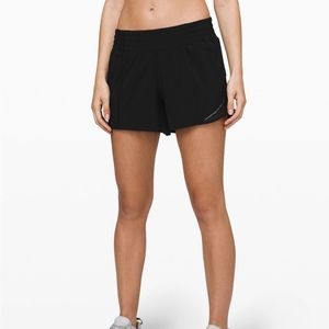 Lululemon Hotty Hot High Rise 4 inch inseam Black Shorts Size 16